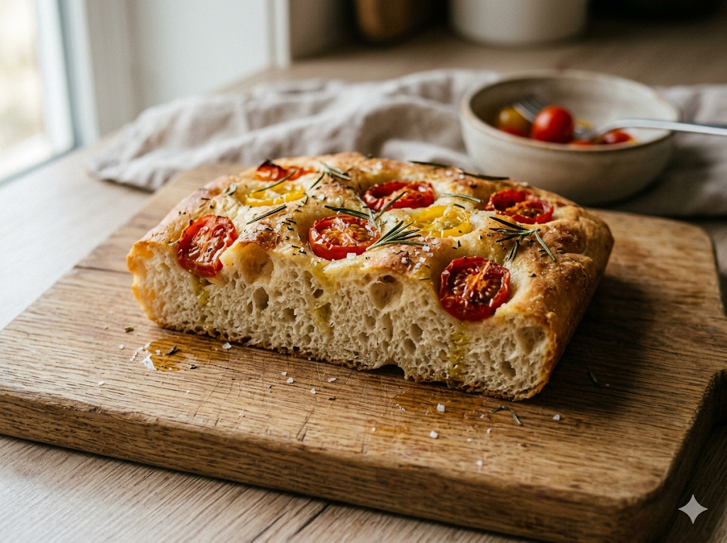 Focaccia con Pomodorini