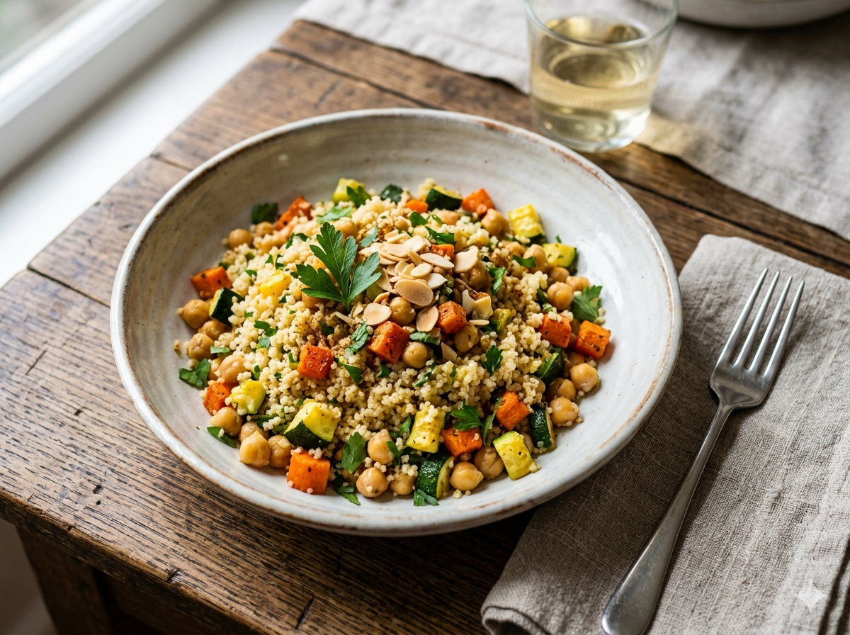 Cous Cous con Ceci e Verdure