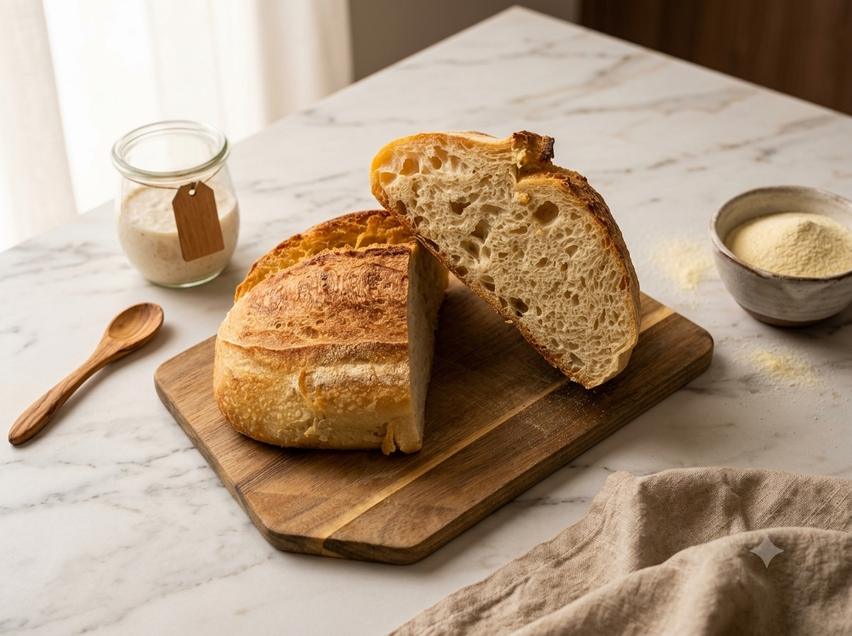 Pane di Semola con Lievito Madre Liquido